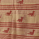 shop Handloom Soft Cotton Jamdani Stole - Bird Motif
