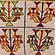 Gujrat Bead Work - Old & Antique Wall Hanging - Flower Pot Motif