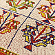 Gujrat Bead Work - Old & Antique Wall Hanging - Flower Pot Motif