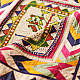 Gujrat Bead Work - Old & Antique Wall Hanging - Flower Pot Motif
