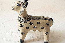 Madhuban . मधुबन ❁ Madhubani Hand Painted Paper Mache ~ Gauri