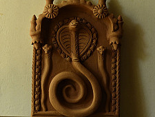 Molela | Mitti Ki Murti - Handmade Terracotta Wall Hanging Plaques - Snake