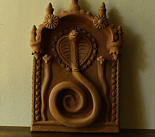 Molela | Mitti Ki Murti - Handmade Terracotta Wall Hanging Plaques - Snake