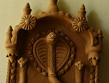 Molela | Mitti Ki Murti - Handmade Terracotta Wall Hanging Plaques - Snake