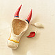 shop handmade wooden mask -  White Nandi
