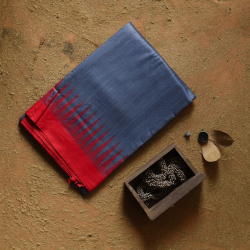 Kamakshi | Pure Tussar Eri Silk Saree With Ikat Pallu