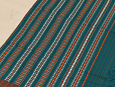 Sadaa . सदा ✡ Begampuri Cotton Saree - Teal Blue