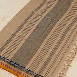 Sadaa . सदा ✡ Begampuri Handloom Beige Saree With Woven Border