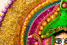 Mukhauta . मुखौटा : Handmade Wall Hanging Chhau Mask - Sita