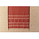 shop Handloom Soft Cotton Jamdani Stole - Tomato Red