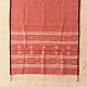 shop Handloom Soft Cotton Jamdani Stole - Tomato Red