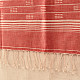 shop Handloom Soft Cotton Jamdani Stole - Tomato Red