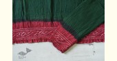 latest collection of cotton bandhni Pink-green saree