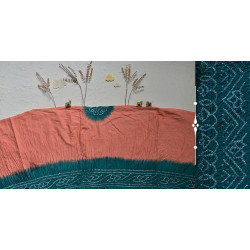 Kingfisher Blue Bandhani Silk Scarf from Rajasthan Kingfisher Blue Bandhani Silk Scarf from Rajasthan