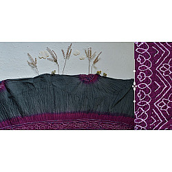 Kingfisher Blue Bandhani Silk Scarf from Rajasthan Kingfisher Blue Bandhani Silk Scarf from Rajasthan