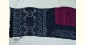 latest collection of cotton bandhni purple and grey saree