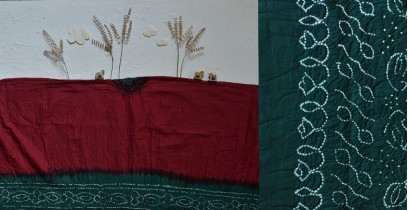 Malvika . मालविका | Cotton Tie & Dyed Bandhani Saree ● 3