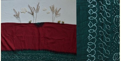 Malvika . मालविका | Cotton Tie & Dyed Bandhani Saree ● 3