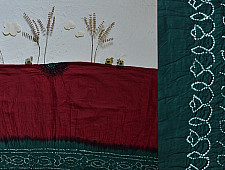 Malvika . मालविका | Cotton Tie & Dyed Bandhani Saree ● 3