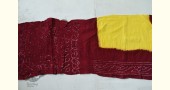 latest collection of cotton bandhni red-yellow saree