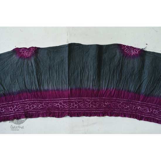 grey and violet cotton bandhni sarees