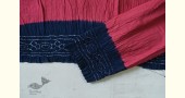 Blue & pink cotton bandhni saree