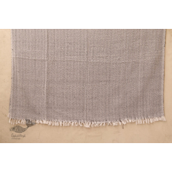 Swavalamban ◉ Handwoven ◉ Cotton Bed Throw ◉  8 { Grey }