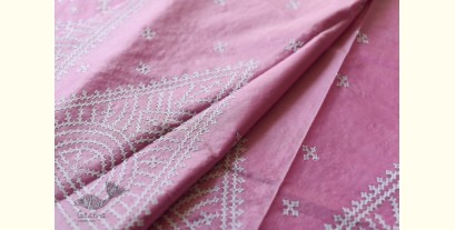 Madhumalti | Kantha Silk Light Pink Saree 