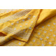 shop Kantha Embroidery ~ Lime Yellow Silk Saree