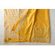 shop Kantha Embroidery ~ Lime Yellow Silk Saree