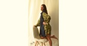 Modal Silk Ajrakh Prints & Denim Dress / Long Shirt