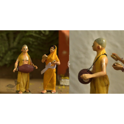 Gudiyawala . गुड़ियावाला | Clay Dolls (Set of Two) ~ Hare Krishna