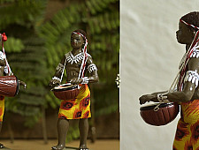 Gudiyawala . गुड़ियावाला | Clay Dolls (Set of Two) ~ Tau. Teboho