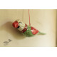 shop hand painted Paper Mache Hanging Bird