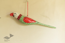 Pattachitra Hand Painted | (Paper Mache) Hanging Parrot