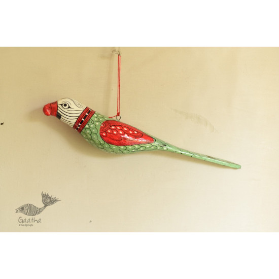 shop hand painted Paper Mache Hanging Bird