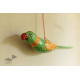 shop hand painted Paper Mache Hanging Bird ~ Mithu