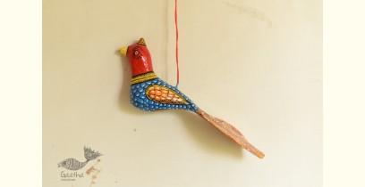 Pattachitra | Hanging Colorful Bird Hand painted (Paper Mache )