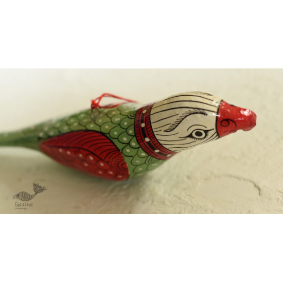 shop hand painted Paper Mache Hanging Bird