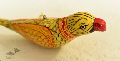 Pattachitra | Hanging Bird Hand painted (Paper Mache )