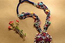 FolkLove | Handmade Tribal Glass Bead Necklace