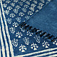 shop Indigo Dabu Block Printed Dhurrie ( 5 X 3 Feet )