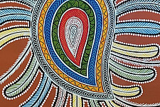 Mandana Art - Painting  | Peacock ( 11 x 14 inch)