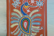 Mandana Art - Painting  | Peacock ( 11 x 14 inch)