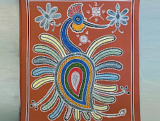 Mandana Art - Painting  | Peacock ( 11 x 14 inch)