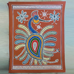 Mandana Art - Painting  | Peacock ( 11 x 14 inch)