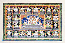 Chitra Katha . चित्र कथा | Pattachitra Traditional Painting ~ Panchmukhi Gajanand Different Position