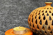 Terracotta Tales | Pottery Art ~ Kunji T Light Holder