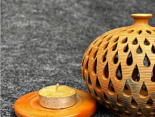 Terracotta Tales | Pottery Art ~ Kunji T Light Holder