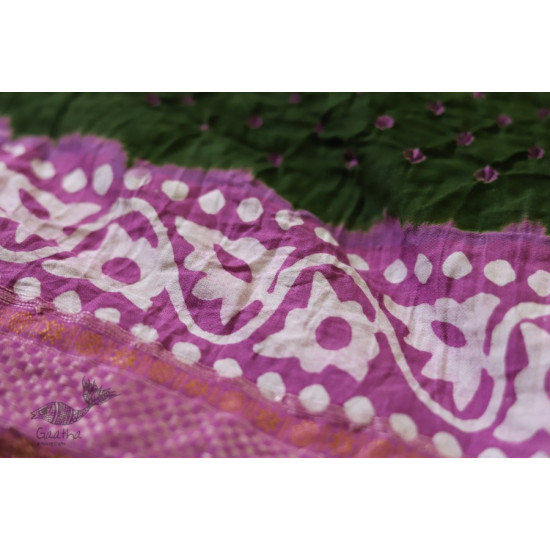 पौष ❈ Batic Bandhani  ❈ Cotton Saree ❈ 11